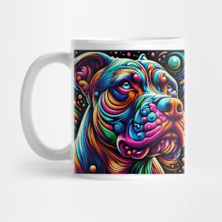 Pitbull Abstract Mug